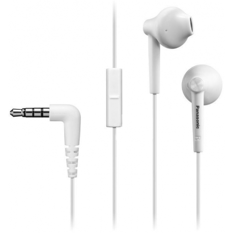 Panasonic RP-TCM55E - Earphones with mic - ear-bud - wired - 3.5 mm jack - black - 1