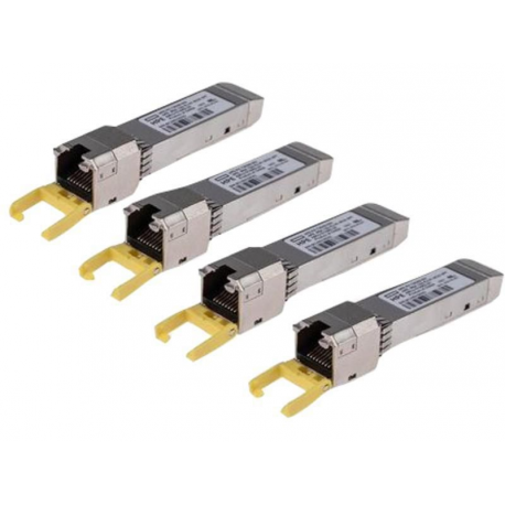 HPE - SFP+ transceiver module - GigE, iSCSI - 1000Base-T - RJ-45 (pack of 4) - 2