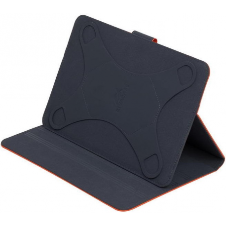 Riva Case Biscayne 3317 Universal - Flip cover for tablet - polyester - orange - 10.1" - 2