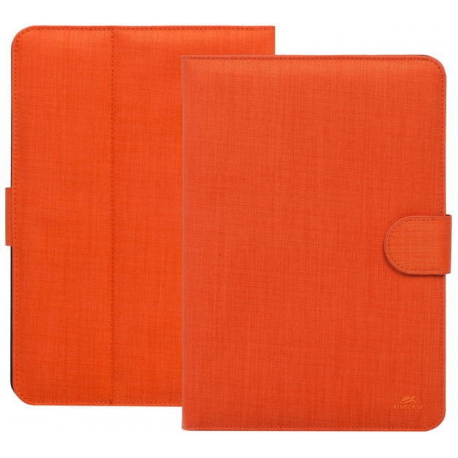 Riva Case Biscayne 3317 Universal - Flip cover for tablet - polyester - orange - 10.1" - 9