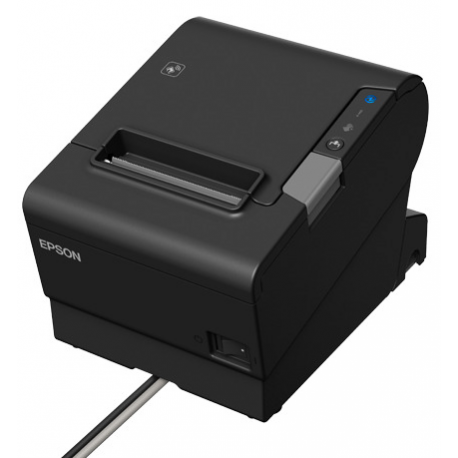 Epson TM T88VI-iHub - Receipt printer - thermal line - Roll (7.95 cm) - 180 x 180 dpi - up to 350 mm / sec - USB 2.0, LAN, serial, NFC, USB 2.0 host - cutter - black - 5