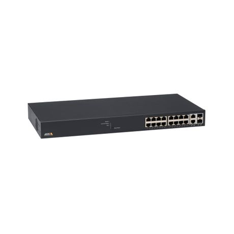 Axis T8516 - Switch - Managed - 16 x 10 / 100 / 1000 (PoE+) + 2 x 10 / 100 / 1000 / SFP - desktop, rack-mountable - PoE+ (240 W) - for AXIS M3067-P, M3068-P, P1455-LE, P1455-LE-3 License Plate Verifier Kit - 2