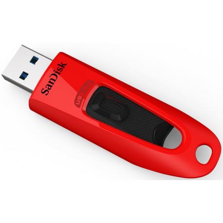SanDisk Ultra - USB flash drive - 64 GB - USB 3.0 - red - 1