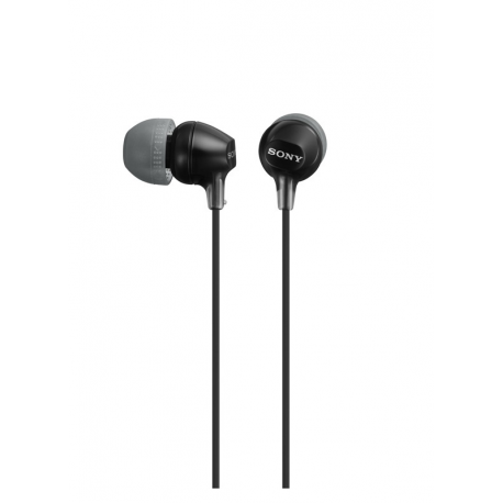 Sony MDR-EX15LP - EX Series - earphones - in-ear - wired - 3.5 mm jack - black - 2
