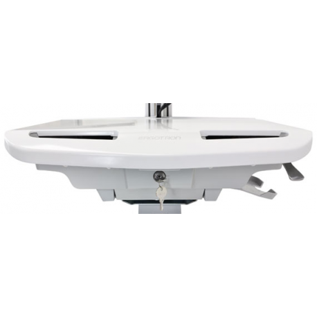 Ergotron StyleView - Cart - for LCD display  /  PC equipment - medical - plastic, aluminium, zinc-plated steel - grey, white, polished aluminium - screen size: up to 24" - 3