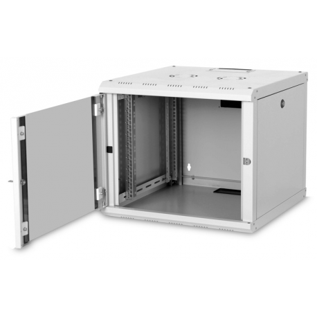 DIGITUS SoHoline DN-19 09U-6 / 6 - Cabinet - wall mountable - grey, RAL 7035 - 9U - 19" - 1