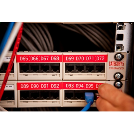 Brother TZe435 - White on red - Roll (1.2 cm x 8 m) 1 roll(s) laminated tape - for P-Touch PT-1005, 1010, D210, D400, D450, D800, E550, H110, H200, P300, P750, P900, P950 - 3