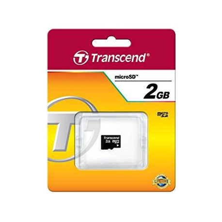 Transcend - Flash memory card - 2 GB - microSD - 2