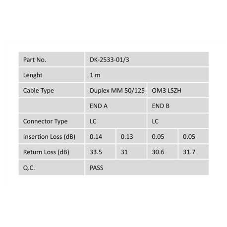 DIGITUS Professional - Patch cable - LC multi-mode (M) to LC multi-mode (M) - 1 m - fibre optic - 50  /  125 micron - OM3 - booted, halogen-free - aqua - 4