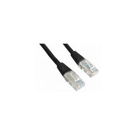 Gembird - Patch cable - RJ-45 (M) to RJ-45 (M) - 25 cm - UTP - CAT 5e - molded - black - 2