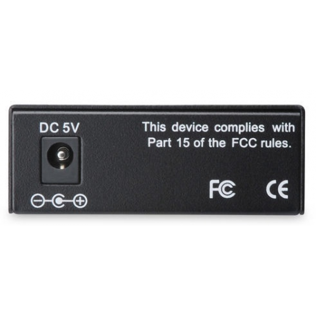 DIGITUS Professional DN-82121-1 - Fibre media converter - GigE - 10Base-T, 1000Base-LX, 100Base-TX, 1000Base-T - RJ-45  /  SC single-mode - up to 10 km - 1310 nm - 4