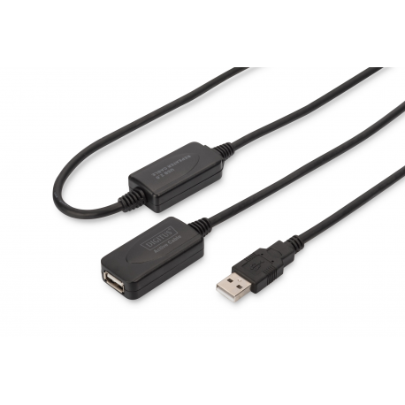 DIGITUS USB 2.0 Repeater Cable DA-73102 - USB extension cable - USB (M) to USB (F) - USB 2.0 - 20 m - active - 2