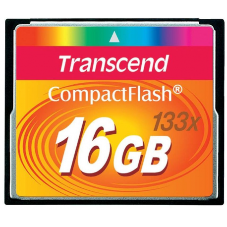 Transcend - Flash memory card - 16 GB - 133x - CompactFlash - 2