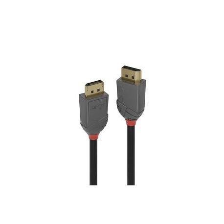 Lindy Anthra Line - DisplayPort cable - DisplayPort (M) to DisplayPort (M) - DisplayPort 1.4 - 3 m - round - black - 0