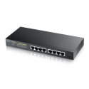 Zyxel GS1900-8HP - Switch - smart - 8 x 10/100/1000 (PoE+) - desktop, wall-mountable - PoE+ (70 W)