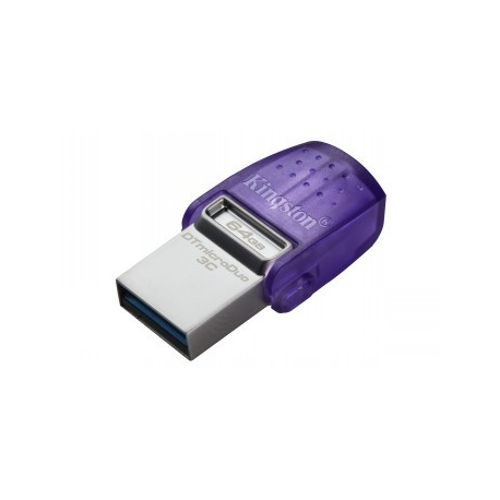 Kingston DataTraveler microDuo 3C - USB flash drive - 64 GB - USB 3.2 Gen 1  /  USB-C - 2