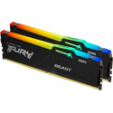 Kingston FURY Beast RGB - DDR5 - kit - 32 GB: 2 x 16 GB - DIMM 288-pin - 5600 MHz / PC5-44800 - CL40 - 1.25 V - unbuffered - on-die ECC