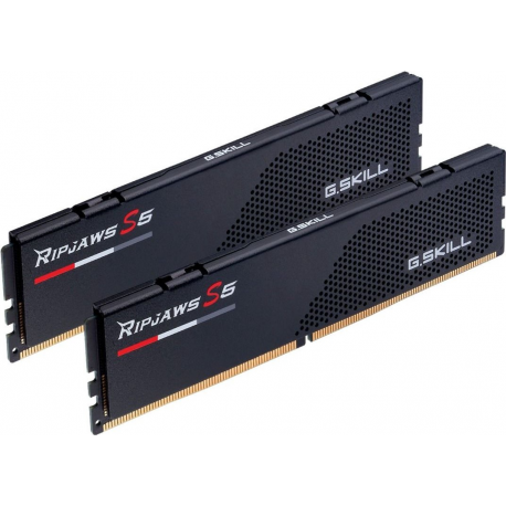 G.Skill Ripjaws S5 - DDR5 - kit - 32 GB: 2 x 16 GB - DIMM 288-pin - 6000 MHz  /  PC5-48000 - CL32 - 1.35 V - unbuffered - non-ECC - matte black - 1