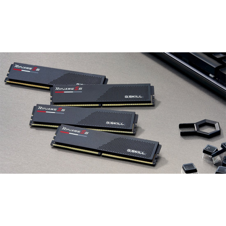 G.Skill Ripjaws S5 - DDR5 - kit - 32 GB: 2 x 16 GB - DIMM 288-pin - 6000 MHz  /  PC5-48000 - CL32 - 1.35 V - unbuffered - non-ECC - matte black - 4