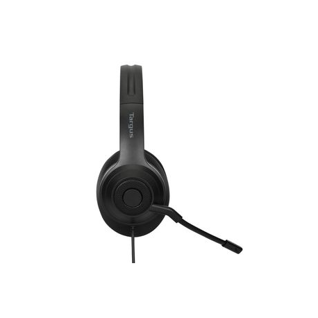 Targus AEH102GL - Headset - on-ear - convertible - wired - USB-A - noise isolating - black - 6