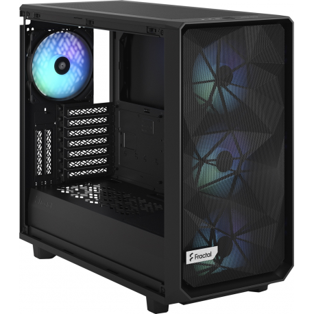 Fractal Design Meshify 2 RGB - Tower - extended ATX - windowed side panel (tempered glass) - no power supply (ATX) - black TG light tint - USB / Audio - 4