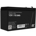 Green Cell - UPS battery - 1 x battery - Lead Acid - 8 Ah - black