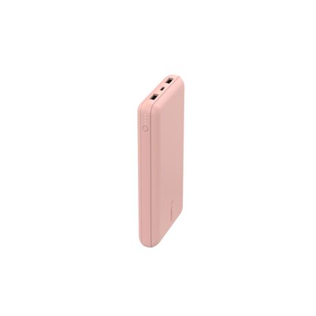 Belkin BOOST CHARGE - Power bank - 20000 mAh - 15 Watt - 3 output connectors (2 x USB, USB-C) - on cable: USB, USB-C - rose gold - 0