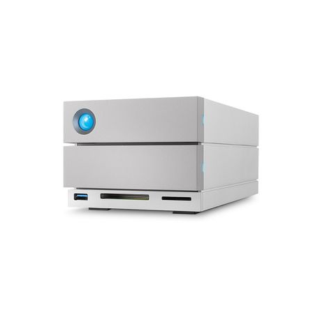 LaCie 2big Dock STLG40000400 - Hard drive array - 40 TB - 2 bays (SATA-600) - HDD 20 TB x 2 - Thunderbolt 3, USB 3.2 Gen 2 (external) - with 5 years Rescue Data Recovery Service Plan - 0