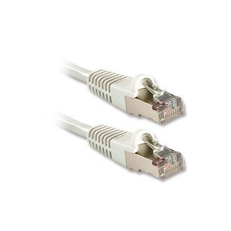 Lindy - Patch cable - RJ-45 (M) to RJ-45 (M) - 30 cm - SFTP, PiMF - CAT 6a - halogen-free, molded, snagless - white - 0