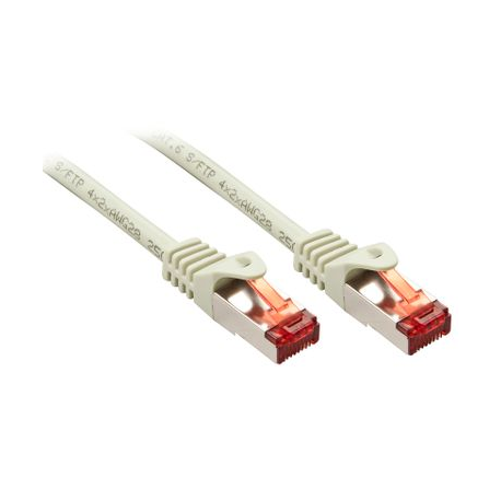 Lindy Basic - Patch cable - RJ-45 (M) to RJ-45 (M) - 50 cm - SFTP, PiMF - CAT 6 - molded, snagless, stranded - cool grey - 0