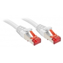 Lindy - Patch cable - RJ-45 (M) to RJ-45 (M) - 30 cm - SFTP, PiMF - CAT 6 - molded, snagless - white