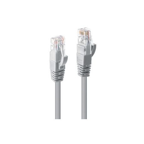 Lindy - Patch cable - RJ-45 (M) to RJ-45 (M) - 5 m - UTP - CAT 6 - molded, snagless, stranded - grey - 0