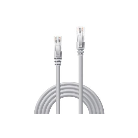 Lindy - Patch cable - RJ-45 (M) to RJ-45 (M) - 5 m - UTP - CAT 6 - molded, snagless, stranded - grey - 1