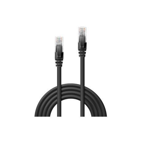 Lindy - Network cable - RJ-45 (M) to RJ-45 (M) - 50 cm - UTP - CAT 6 - molded, snagless, stranded - black - 1