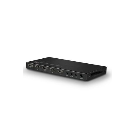 Lindy HDMI 2.0 18G Switch with Audio - Video/audio switch - 4 x HDMI - desktop - 1