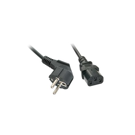 Lindy - Power cable - CEE 7/7 to IEC 60320 C13 - 2 m - molded - black - 0