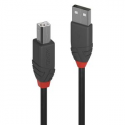 Lindy Anthra Line - USB cable - USB (M) to USB Type B (M) - USB 2.0 - 50 cm - round - black