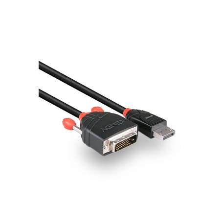 Lindy - DisplayPort cable - DisplayPort (M) to DVI-D (M) - 2 m - black - 2