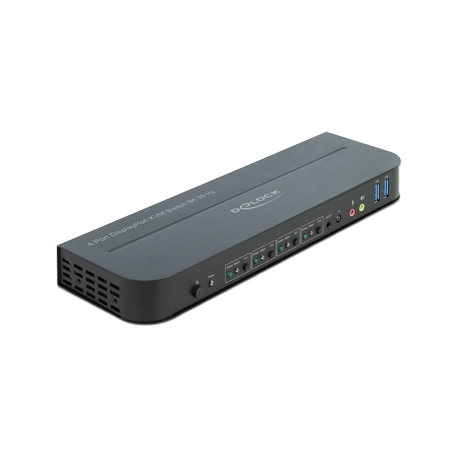 DELOCK DisplayPort 1.4 KVM Switch 8K 30Hz with USB 3.0 and Audio