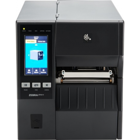 Zebra ZT400 Series ZT411 - Label printer - direct thermal  /  thermal transfer - Roll (11.4 cm) - 203 dpi - up to 356 mm / sec - USB 2.0, LAN, serial, USB host, Bluetooth 4.1 - 1