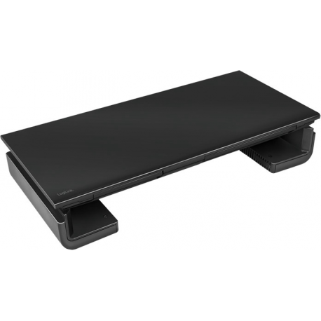 LogiLink Ergonomic riser - Stand - for LCD display  /  notebook  /  tablet - plastic, metal - black - desktop - 0