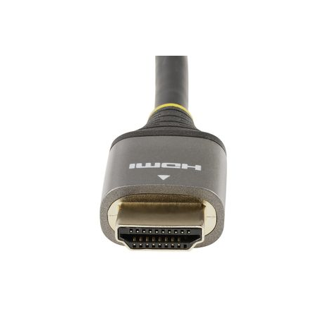 StarTech.com 20in (0.5m) Premium Certified HDMI 2.0 Cable with Ethernet, High-Speed Ultra HD 4K 60Hz HDMI Cable HDR10, ARC, HDMI Cord For Ultra HD Monitors, TVs, Displays, w /  TPE Jacket - Durable HDMI Video Cable (HDMMV50CM) - Premium High Speed - HDMI cable with Ethernet - HDMI male to HDMI male - 50 cm - shielded - grey, black - passive, 4K60Hz (3840 x 2160) support - 4