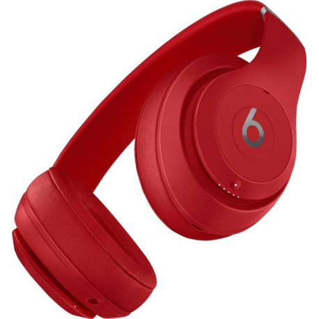 Beats Studio3 Wireless - Headphones with mic - full size - Bluetooth - wireless - active noise cancelling - noise isolating - red - for iPad / iPhone / iPod / TV / Watch - 7