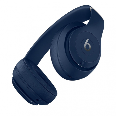Beats Studio3 Wireless - Headphones with mic - full size - Bluetooth - wireless - active noise cancelling - noise isolating - blue - for iPad / iPhone / iPod / TV / Watch - 6