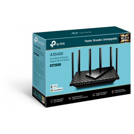 WRL ROUTER 5400MBPS 1000M/DUAL BAND ARCHER AX73 TP-LINK - 3