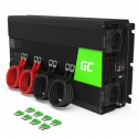 Green Cell - DC to AC power inverter - 12 V - 3000 Watt - output connectors: 2 - black