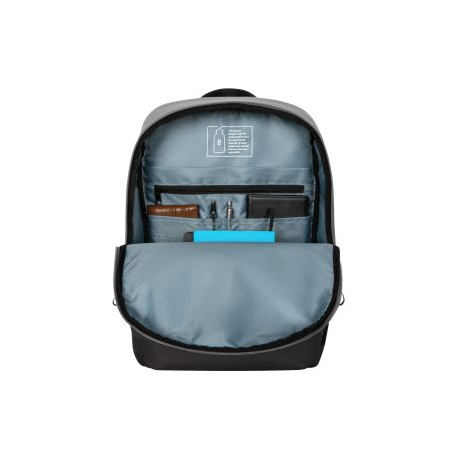 Targus Sagano EcoSmart Commuter - Notebook carrying backpack - 15.6" - grey, black - 15