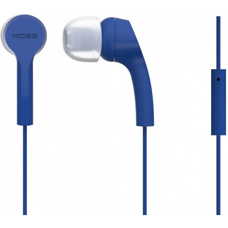 Koss Headphones KEB9iB In-ear, 3.5mm (1/8 inch), Microphone, Blue, - 0