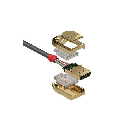 Lindy Gold - DisplayPort cable - DisplayPort (M) to DisplayPort (M) - DisplayPort 1.4 - 2 m - round, solid, 4K support - grey - 2