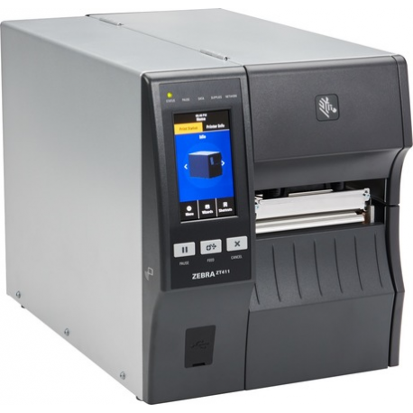 Zebra ZT400 Series ZT411 - Label printer - direct thermal  /  thermal transfer - Roll (11.4 cm) - 300 dpi - up to 254 mm / sec - USB 2.0, LAN, serial, USB host, Bluetooth 4.1 - 2